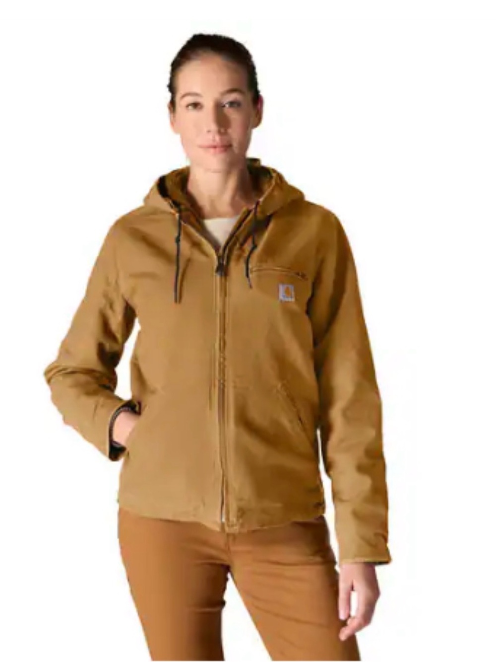 Carhartt Iconic Washed Duck Sierra Jacket-XL-women’s- Carhartt brown